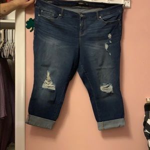 torrid boyfriend capris